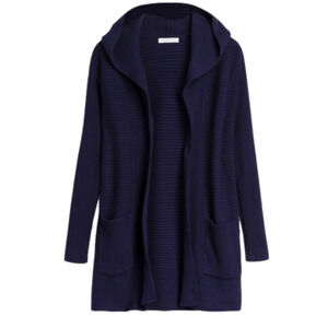 𝅺HONEY Punch Judee Ribbed Hooded Cardigan